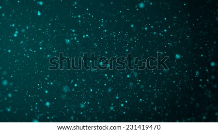 flowing particles background with outfocus blur on the side