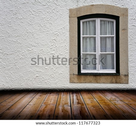 A window in an old grunge room