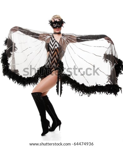 Sexy Poses on And A Mask In A Beautiful Pose Stock Photo 64474936   Shutterstock