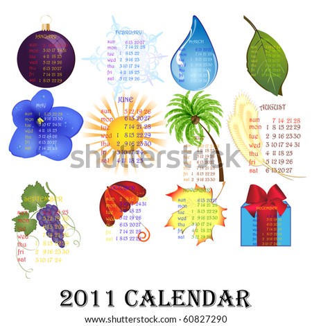 2011 Calendar Eps. stock vector : 2011 Calendar.10 eps