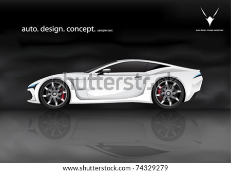 Realistic Vector Sports Car (My Own Design) - 74329279 : Shutterstock