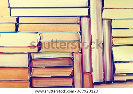 A set of books in the library. Knowledge, Science