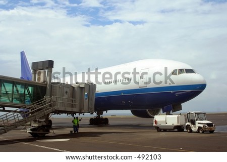 Airplane on tarmac