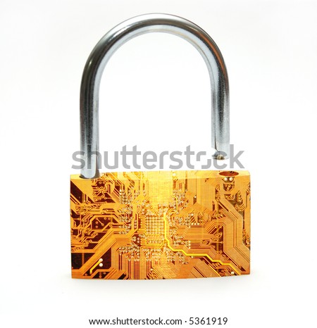 digital lock representing internet security