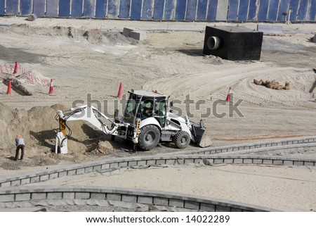 Road construction in Dubai