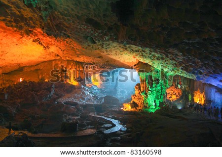 colorful cave