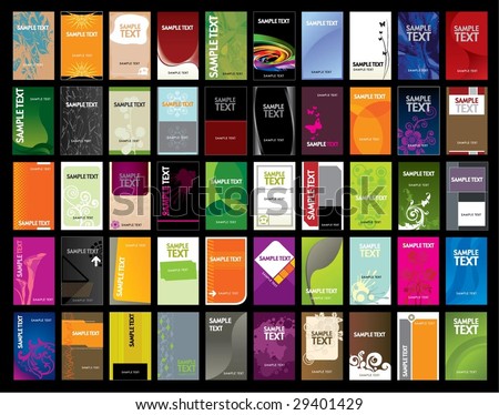 Free Business Cards on Vertical Business Card Stock Vector 29401429   Shutterstock