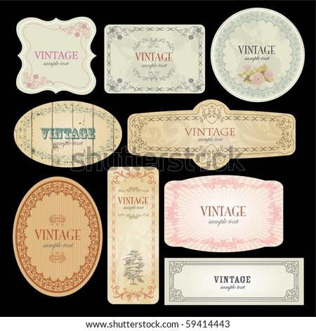 Free Label Templates on Vector Labels Template   59414443   Shutterstock