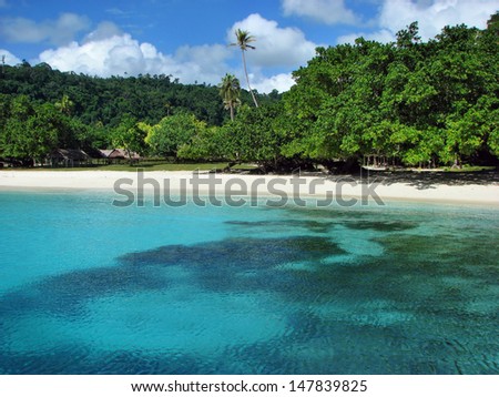 Beautiful, famous Champagne Beach, Vanuatu, South Pacific