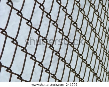 metallic fence