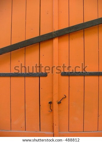 orange locked window covers