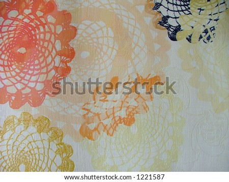 cloth with floral patterns on it