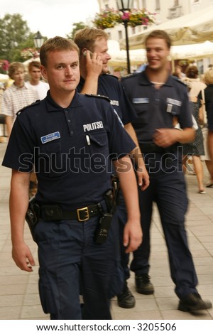 estonian law enforcement officers cruising the streets