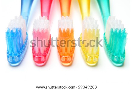 Colorful Toothbrushes