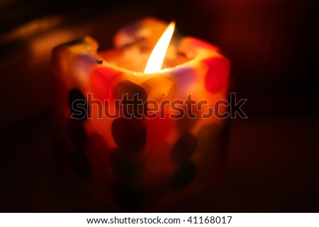 candle light in the darkness