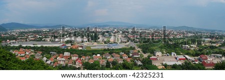 Panorama of the city. Ukraine