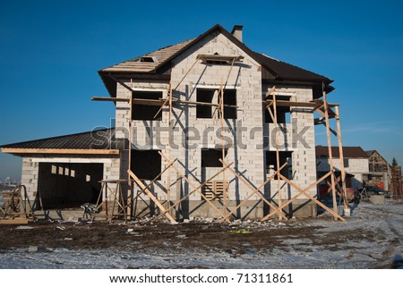 residential house under construction