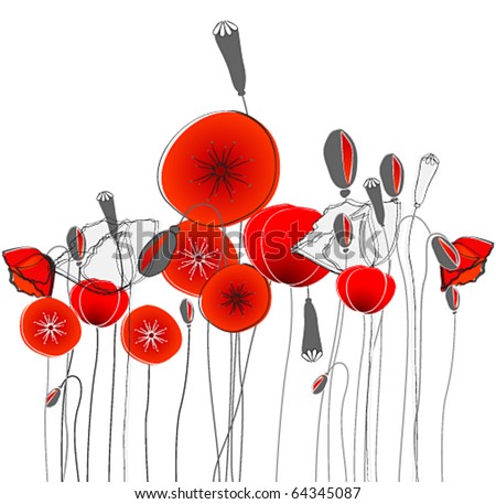 Poppies Illustration