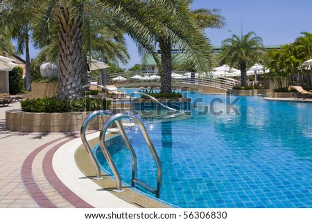 Swimming pool in Thailand hotel