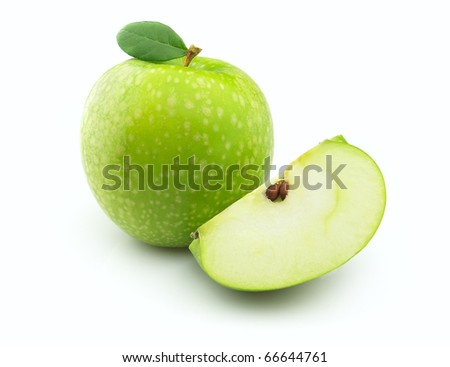 juicy green apples