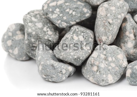Mineral stones used in water purifying systems, close-up