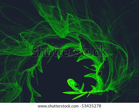 Abstract Fractal Fantasy Background Plant Life