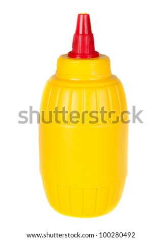 Mustard Glass Bottle