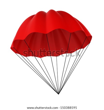 Parachute. 3d Illustration On White Background - 150388595 : Shutterstock