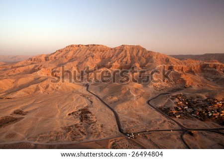 Sunrise over the Valley of the Kings, Luxor, Egypt