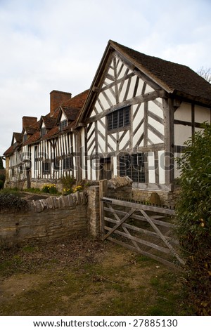 Mary Arden's house - mother of William Shakespeare - in the village of Wilmcote near Stratford upon Avon, England, UK