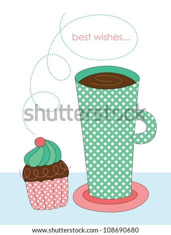 cute greeting card vector illustration cute greeting card vector illustration