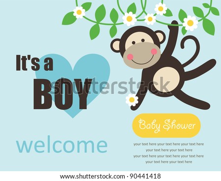 cute baby boy shower vector illustration cute baby boy shower vector illustration