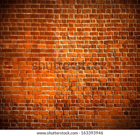 Abstract weathered texture of stained old dark stucco brown and painted red brick wall background in rural room, grungy rusty blocks of stonework technology, colorful horizontal architecture wallpaper
