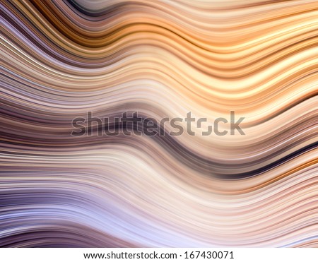 Abstract artistic background texture with vibrant light orange, yellow and brown cover of wooden warm natural interior, perspective futuristic tranquility illustration in motion blur shift tilt lines