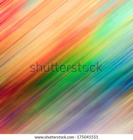 Abstract artistic illustration background texture with vibrant light red, blue, green, orange, yellow, violet, lilac natural cover, perspective futuristic tranquility in motion blur shift tilt lines