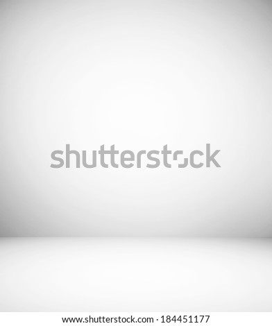 Abstract illustration background texture with light gray gradient wall and floor. Black and white cement interior structure. Steel sides of dark empty room. Successful space for your text and picture.