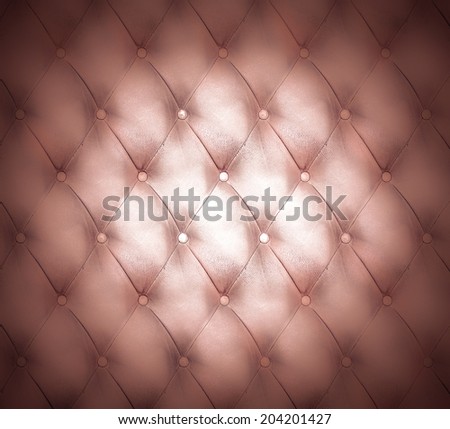 Abstract art used skin background texture of old natural luxury modern style rhombs leather. Classic light lilac and dark red grungy decor retro wall, door, sofa, studio interior with metal buttons.
