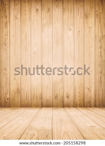 Background of old natural wooden dark empty room with messy and grungy crack beech, oak tree floor texture inside vintage, retro perfect blank warm rural interior with wood, shadows, dingy, dim light.