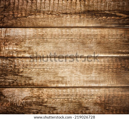 Background of brown old natural wood planks Dark aged empty rural room with tree floor pattern texture Closeup gold view surface of retro pine red logs inside vintage light warm interior with shadows