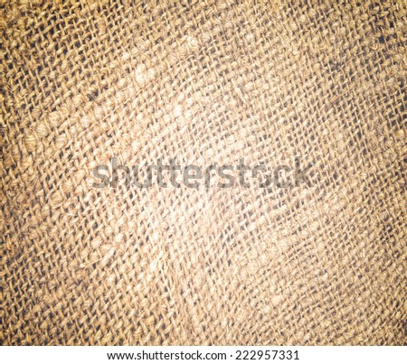 Perspective and closeup view to abstract space of empty light yellow natural clean linen texture for the traditional background in warm rural and grunge colors
