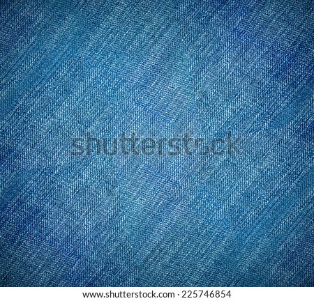 Perspective and closeup view to abstract space of empty light blue natural clean denim texture for the traditional business background in cold bright colors with diagonal shift tilt lines and stitches