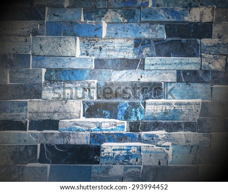 Abstract weathered texture of stained old dark stucco snowy and painted blue, black brick wall background in rural room\
Grungy frosty blocks of ice stonework glacial retro color architecture wallpaper