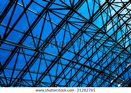 Blue Ceiling in office centre