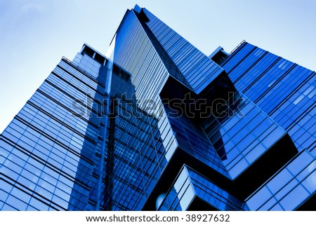 futuristic building skyscraper of modern business office center