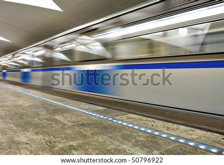 Move train on underground station