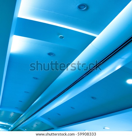 textured ceiling inside shopping mall