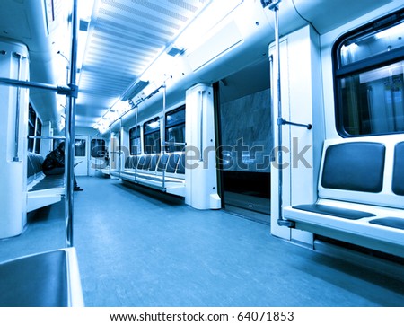 contemporary illuminated carriage interior