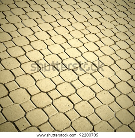 Background of olden sidewalk on the streets