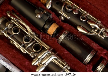 Clarinet in case