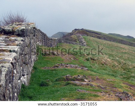 Hadrian's Wall Northumberland UK
